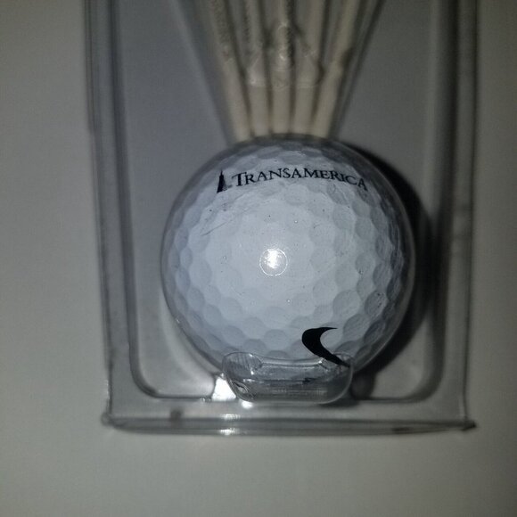 TransAmerica 1 Nike NDX Heat Golf Ball 5 Golf Tees Lot Insurance NEVER USED - Picture 3 of 7